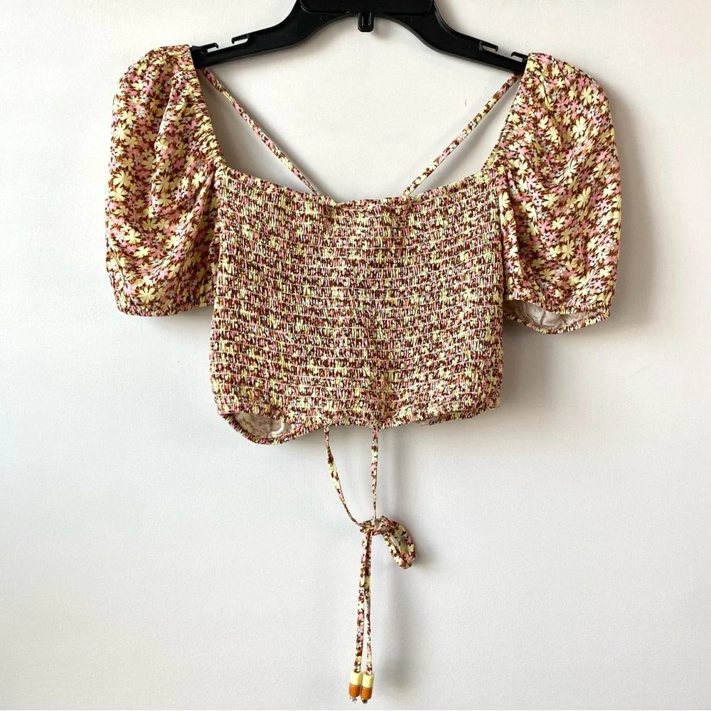 Maaji Radiant Crop Top In Natural Meadow‎ Autumn M - Picture 6 of 6
